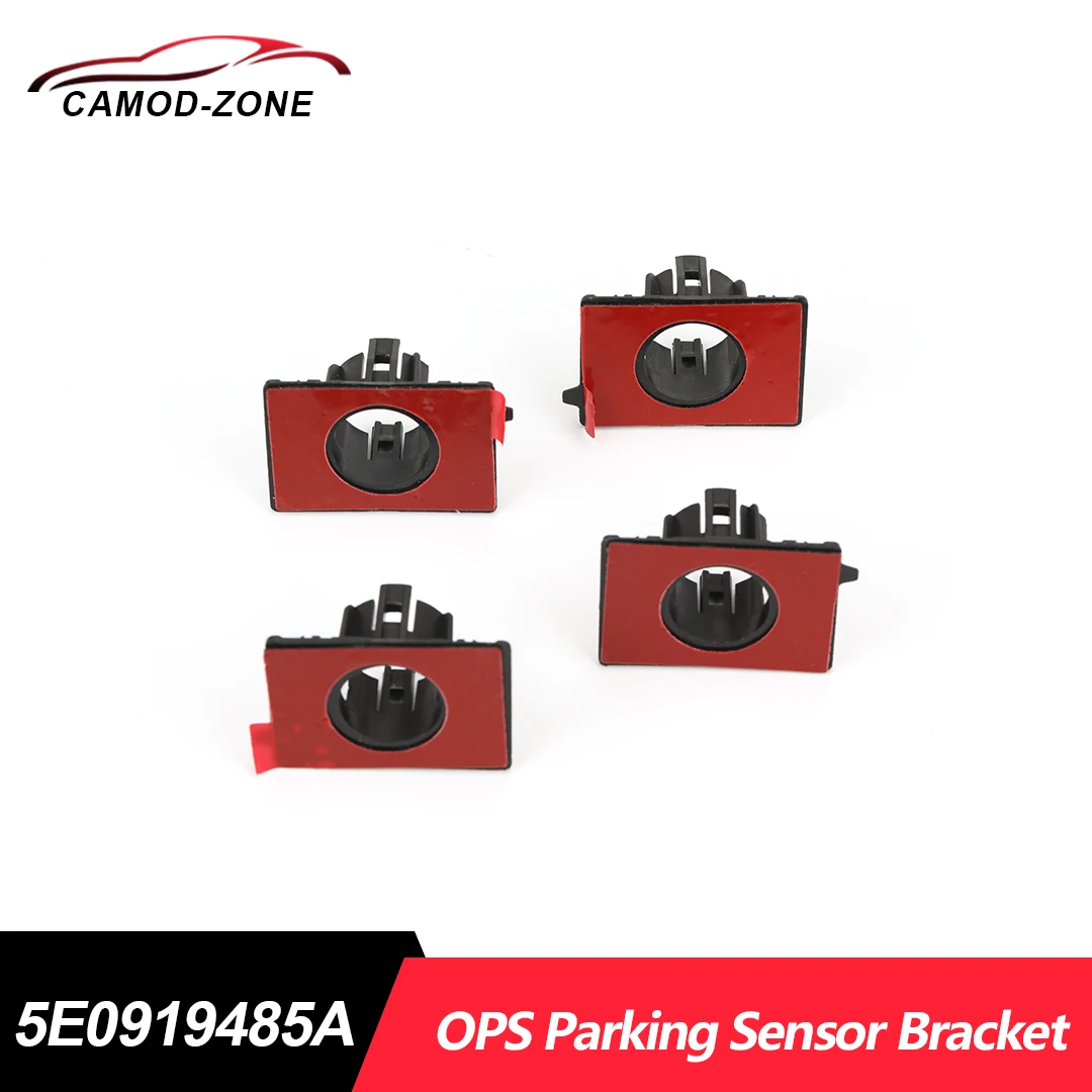 

4pcs Parking Reversing Radar Sensor Sealing Ring Holder with Glue Sticker for VW 5E0919485A