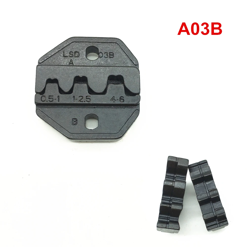 Crimping dies A03B for non-insulated open plug type connector 17-12AWG 0.5-6mm2