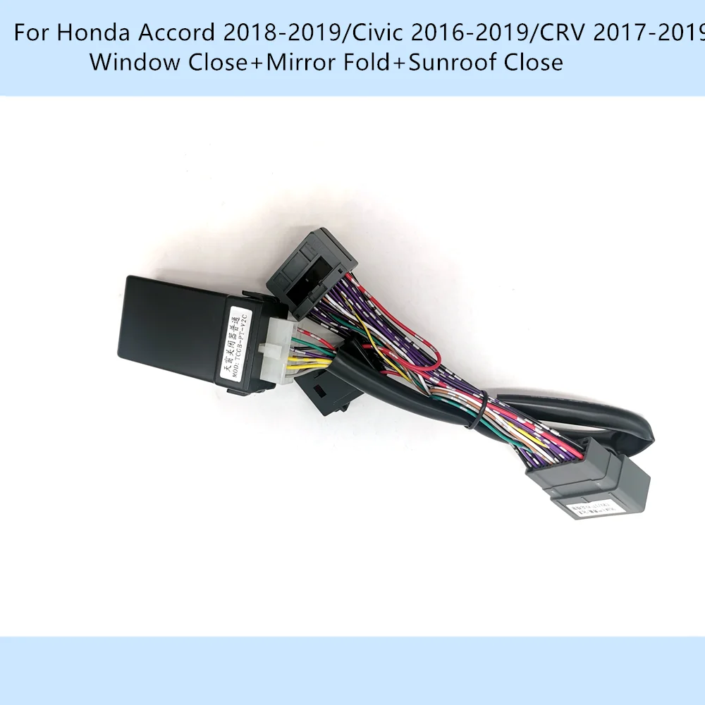 Automatically Window Closer Open Mirror Fold Spread Sunroof Close For Honda Accord 2018-2023/Civic 2016-2023/CRV 2017-2023