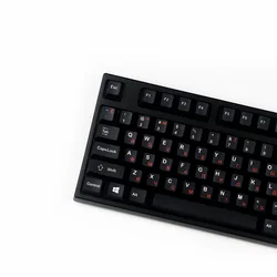 1 Set GMK WOB Red Cyrillic Key Caps PBT 5 Sides Dye Sublimation Keycaps Black Russian Keycap Cherry Profile
