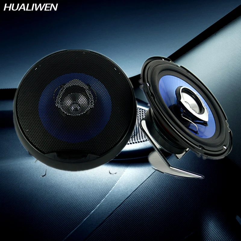 2pcs 4 Inch 3 Way 100W Car Coaxial Horn Auto Audio Music Stereo Full Range Frequency Hifi Speakers Non-destructive Installation