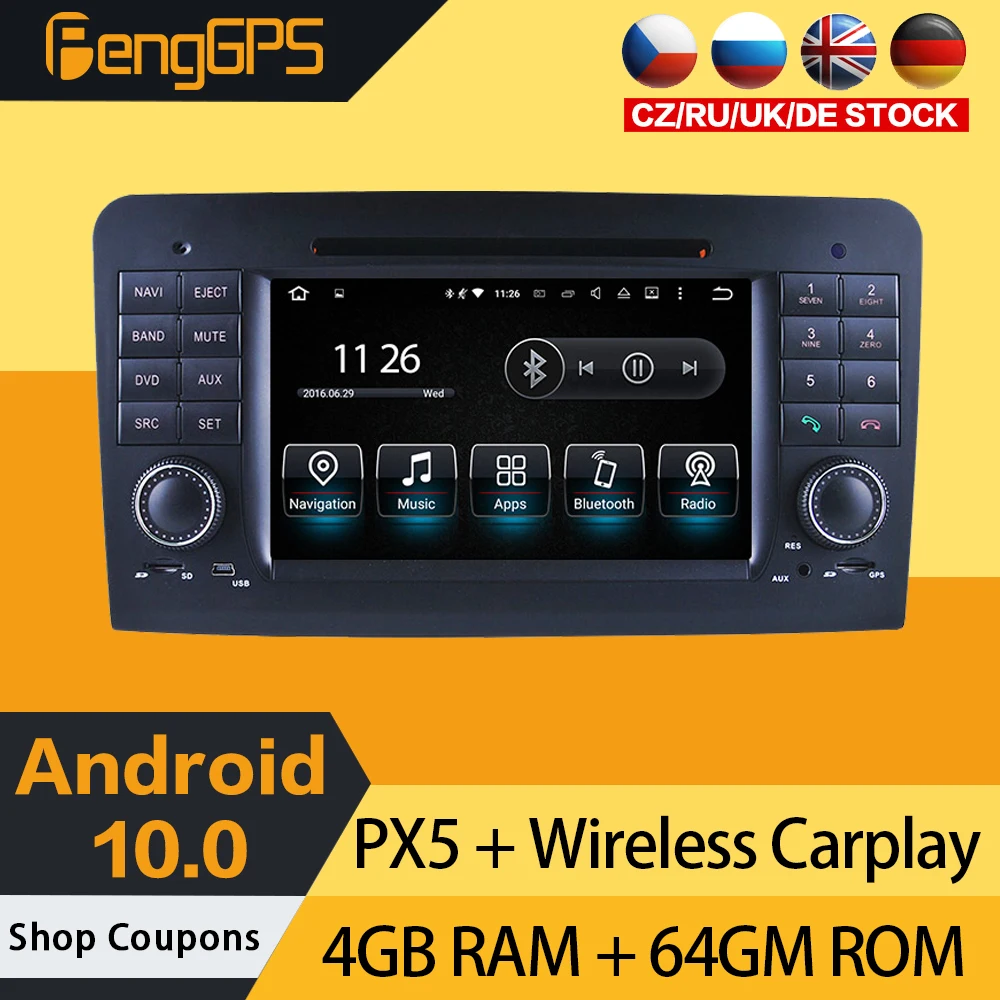 Car Stereo For Mercedes Benz ML W164 GL X164 Radio Multimedia Touchscreen GPS Navigation Headunit Carplay Mirror Link 2005-2012