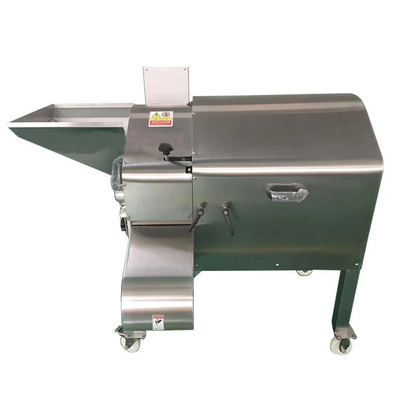 Máquina de cortar alimentos de alta velocidade, cortador comercial de vegetais, aço inoxidável, máquina de processamento de frutas e vegetais