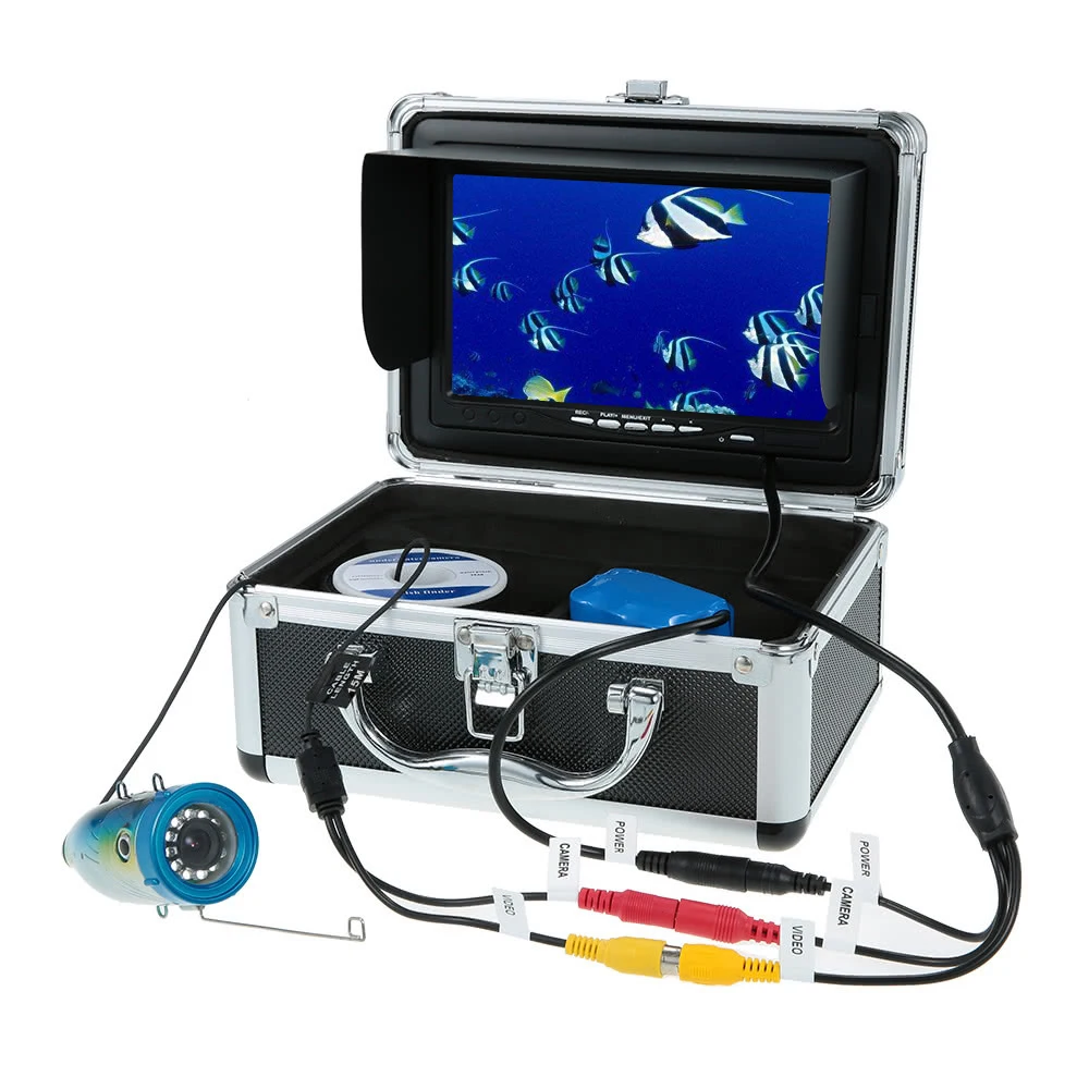 7inch 1000TVL Underwater Fishing Camera Set System For Outdoor Fishing Fish Finder with 15m Cable