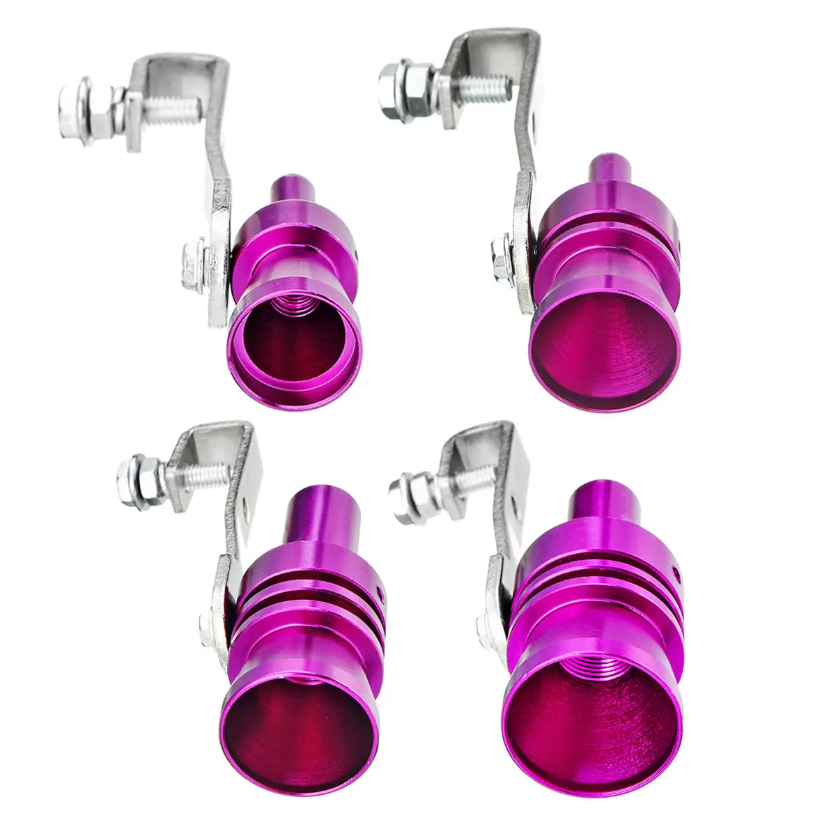 Purple Aluminum Turbo Sound Whistle Exhaust Muffler Simulator Pipe Blow-Off Valve S/M/L/XL