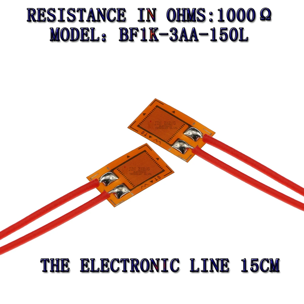 1pcs/lot Precision resistive strain gauge BF1K-3AA 1000ohm strain gauge the pressure sensor load cell Band lead Electronic wire