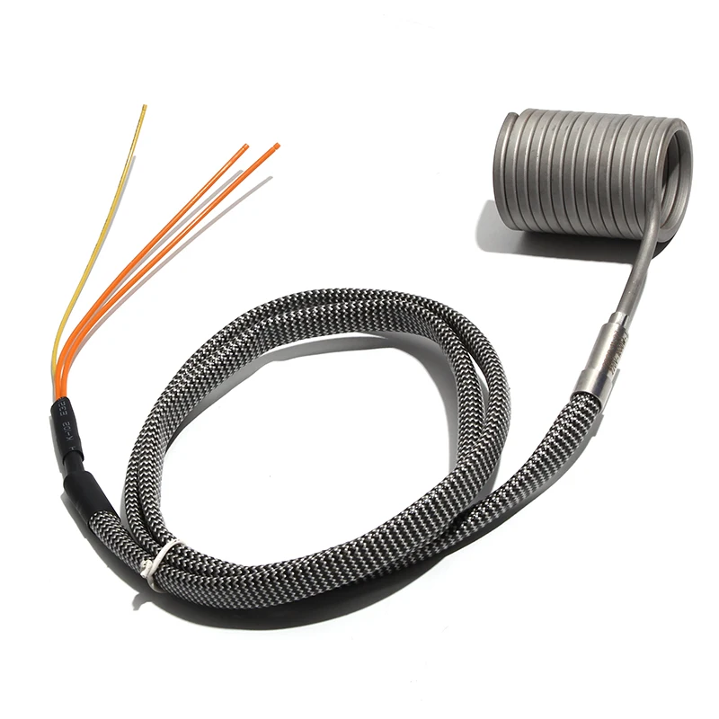 40mm*25/30/35mm Electric Hot Runner Spiral Coil Band Heaters 220V with Grounding wire 3x3mm 3.3x3.3mm Cross-section 600-800W