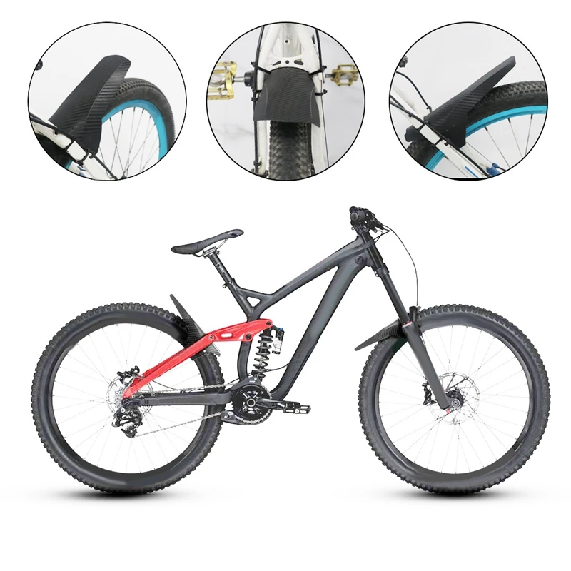 2Pcs Mountain Bike Fender, Front and Rear MTB Mud Guard, Adjustable Fenders Fits 26 Inch, 27.5 Inch, 29 Inch Size Bike