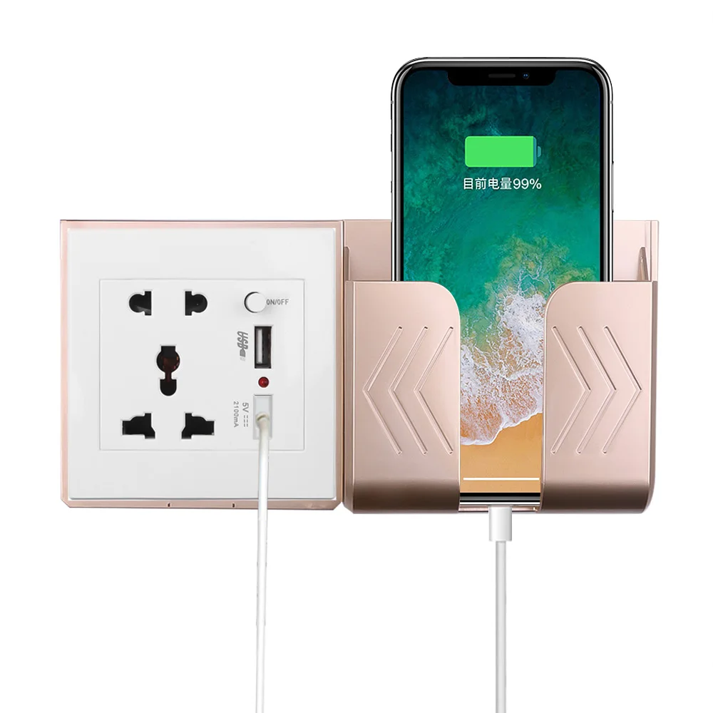 Smart Dual USB Port Home Wall Charger Adapter EU Standard Plug Socket Power Outlet Charging