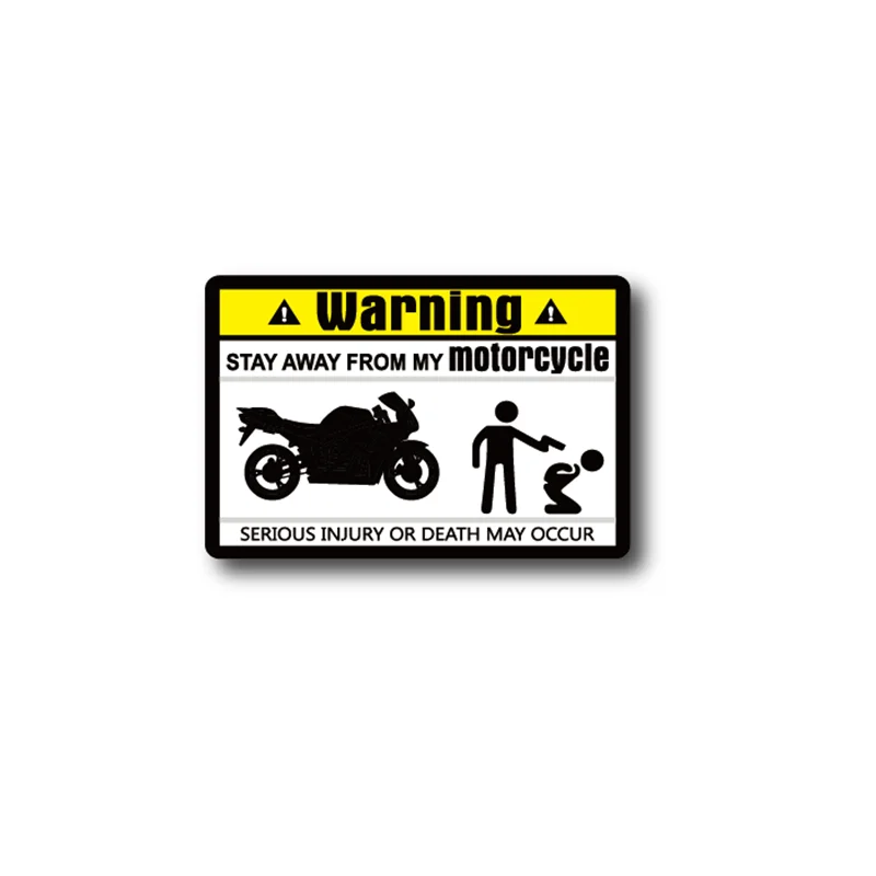 Funny Dont Touch Warning Mark Text Unique Decal Car Sticker Decals for Motorbike Motorcycle 8cmx5.3cm