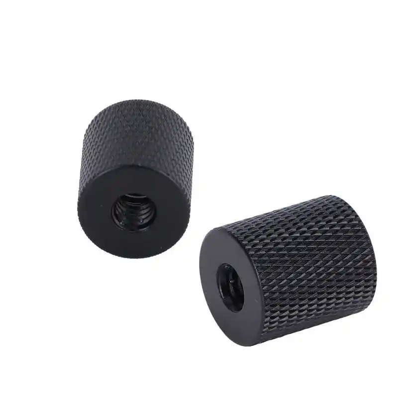 1/4 بوصة أنثى إلى 1/4 بوصة أنثى الموضوع محول سبائك الألومنيوم برغي كاميرا ترايبود Monopod محول