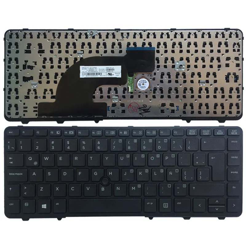 Pop Laptop Latin Keyboard for HP PROBOOK 640 G1 645 G1 black LA Layout With Mouse Point