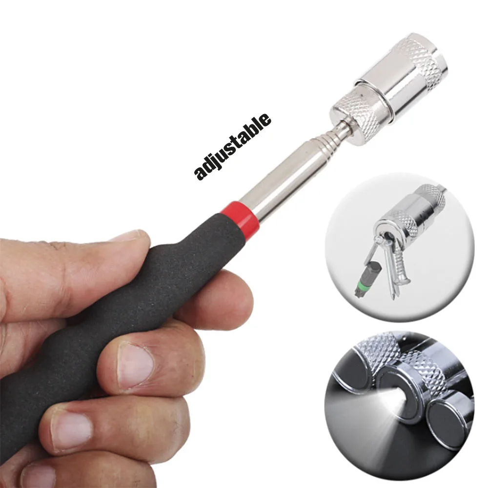 Stylo magnétique télescopique puissant, outils pratiques pour ramasser des boulons d'écrou bâton de ramassage extensible outils portables