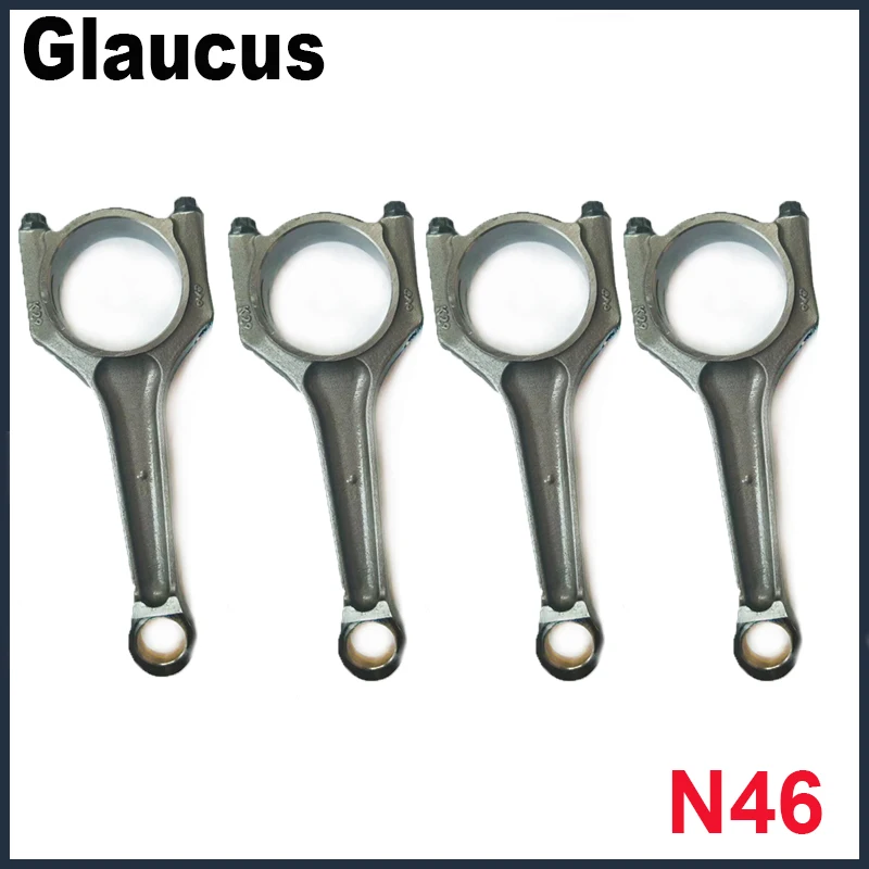 4pcs N46 connecting rod conrod for BMW E81 E82 E87 E88 120i E90 E91 E92 E93 320i E60 520i E84 X1 sDrive18i xDrive18i E83 X3 2.0i