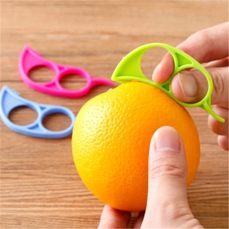 Plastic Orange Peeler Lemon Grapefruit Fruit Slicer Easy Peeler Peeler Peeling Knife Cooking Tools Kitchen Accessories