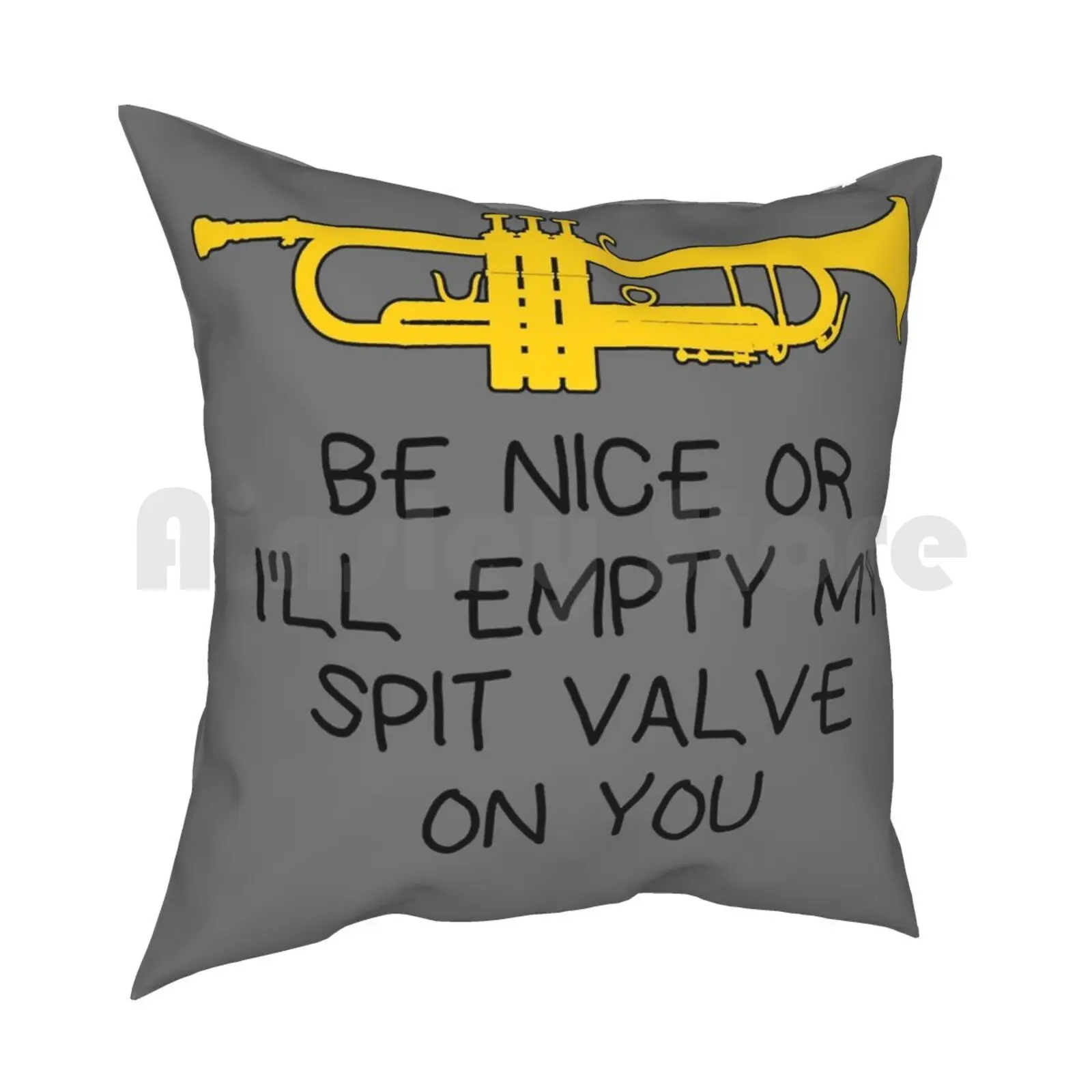 Funny Trumpet Gift , Marching Band , Concert Band-Be Nice Or I’Ll Empty My Spit Valve On You Outdoor Hiking Backpack Waterproof