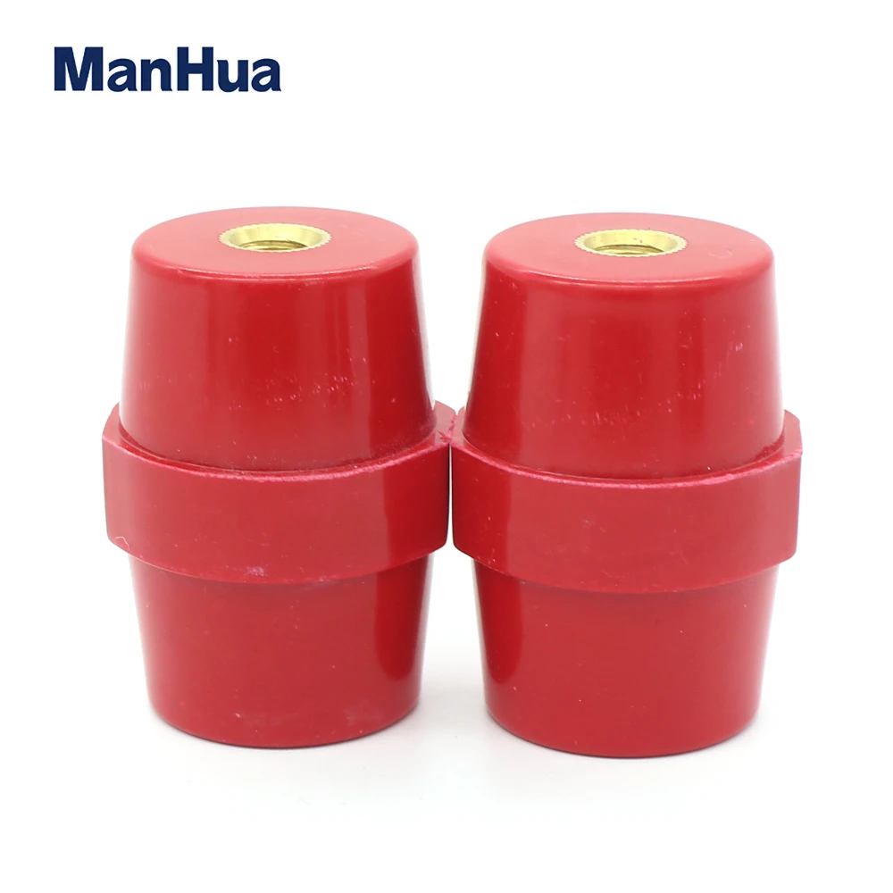 ManHua SM-51 Low Voltage Isolator Busbar Electrical Insulators Conical Busbar Blocks