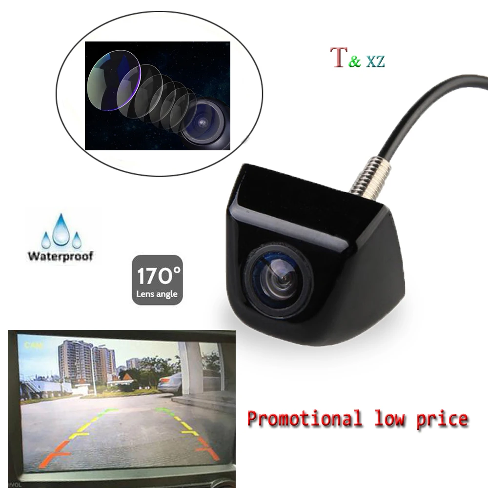 

Lower price Waterproof Car Rear View CCD Reverse Backup Parking HD Camera Night Vision parking assiatance Kit