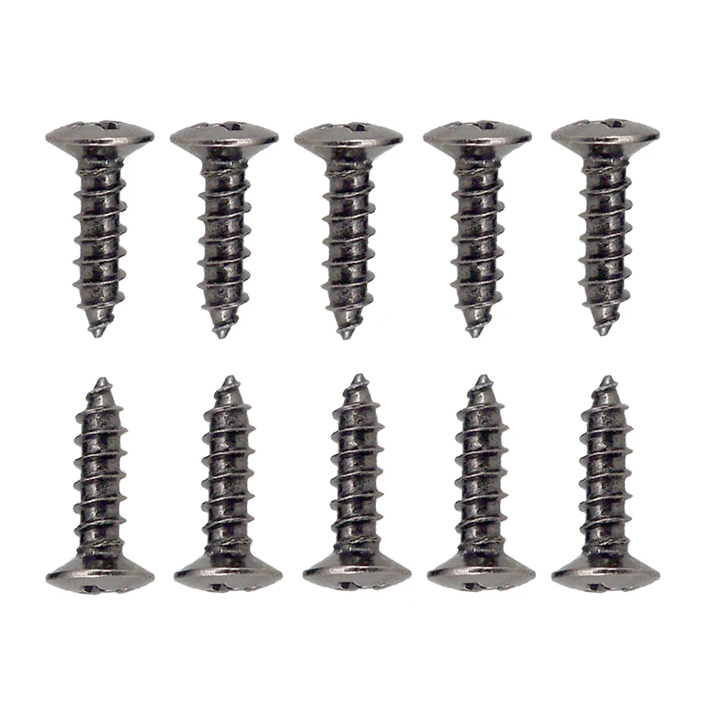 BLACK Guitar Pickguard Scratchplate Mounting Screws - Package of 50pcs, 3mm