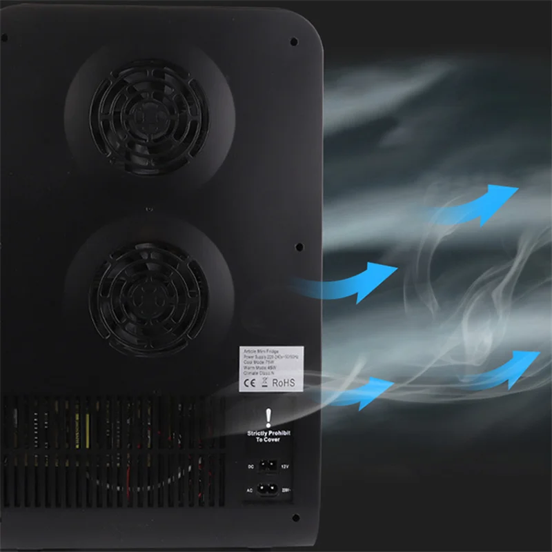 Refrigerador inteligente con pantalla táctil para coche, refrigerador con Control inteligente de temperatura, preservación, cosmético, 100V-240V, 10 unidades