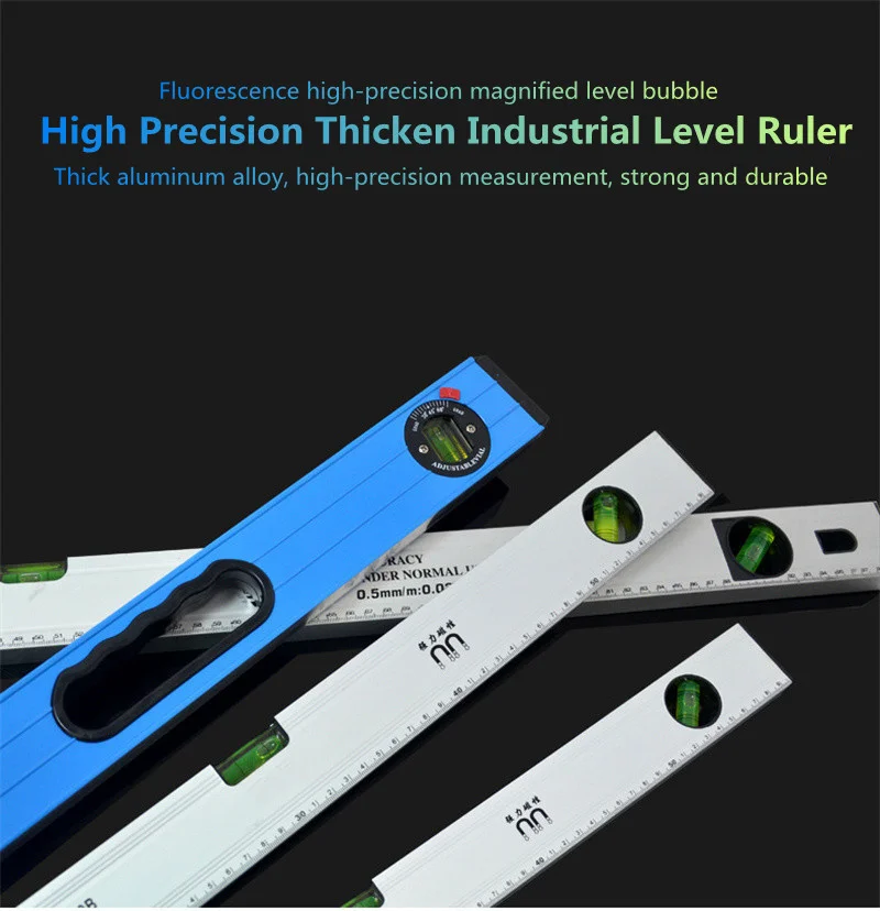 Magnetic Mini Spirit Level High Precision High Bearing Ruler Balance Horizontal Ruler Lever Bubbles Home Decoration Measurement