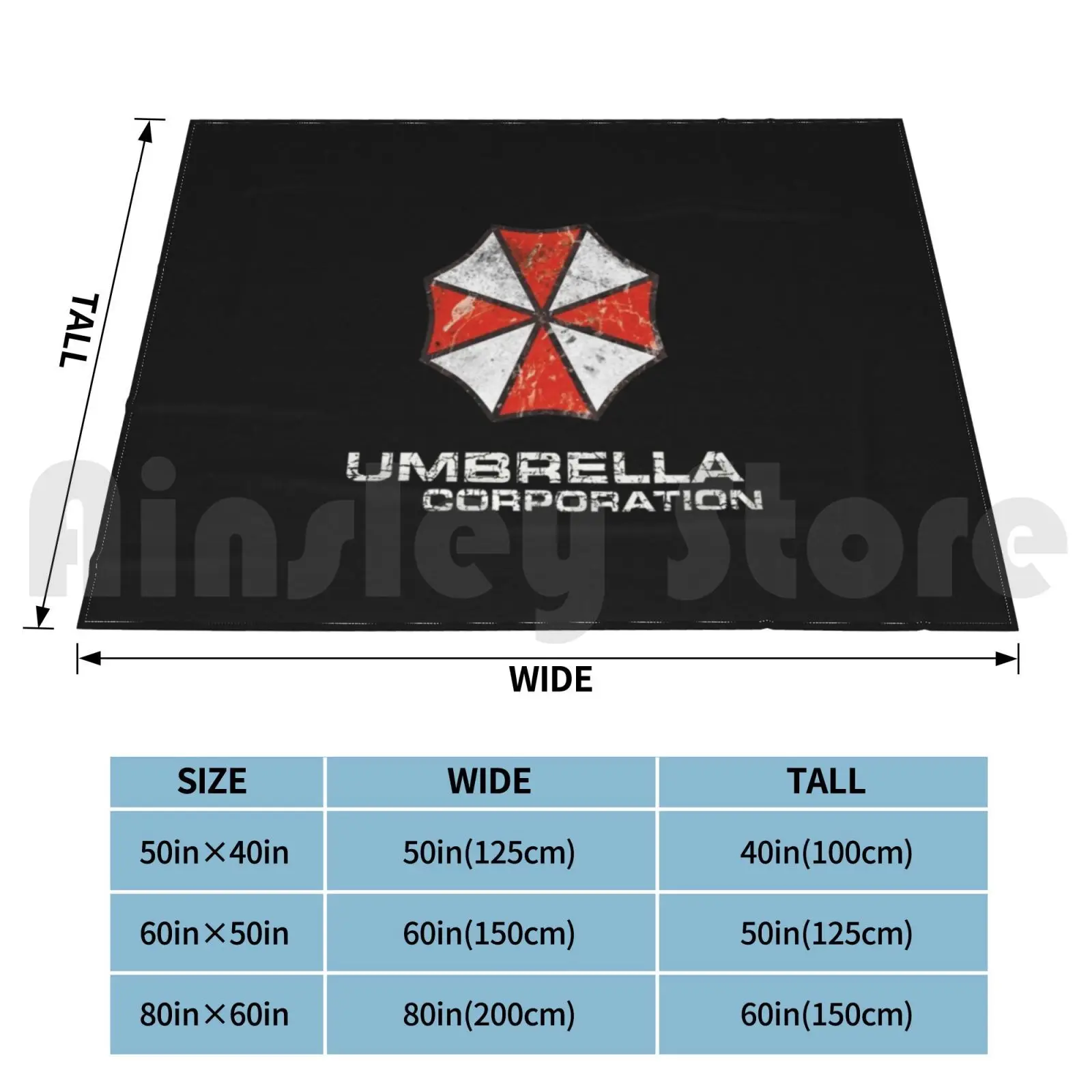 Umbrella Corporation Blanket For Sofa Bed Travel Umbrella Corporation Umbrella Zombies Biohazard Evil Resident