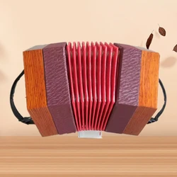 Blazefine Anglo Concertina ,Different Note On Pull And Push,Adult Primary Professional Playing Hexagon Accordion