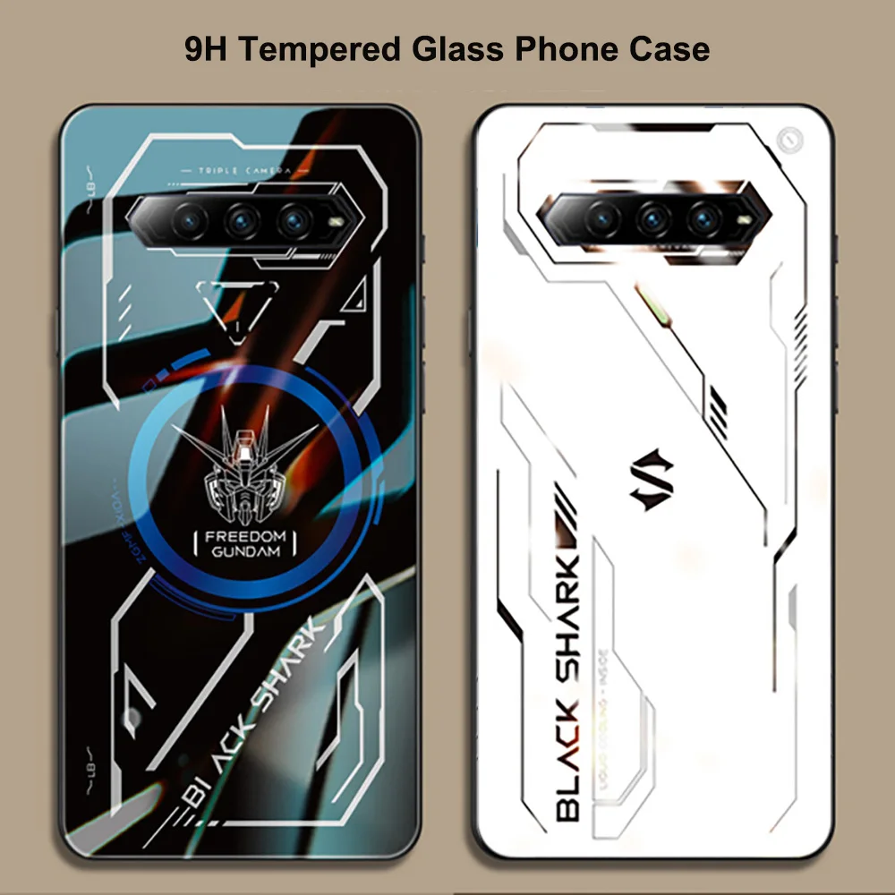 For Black Shark 4 Case BlackShark 4 Pro Tempered Glass Back Cover For Xiaomi Black Shark 4 Pro Coque For BlackShark 4S Pro