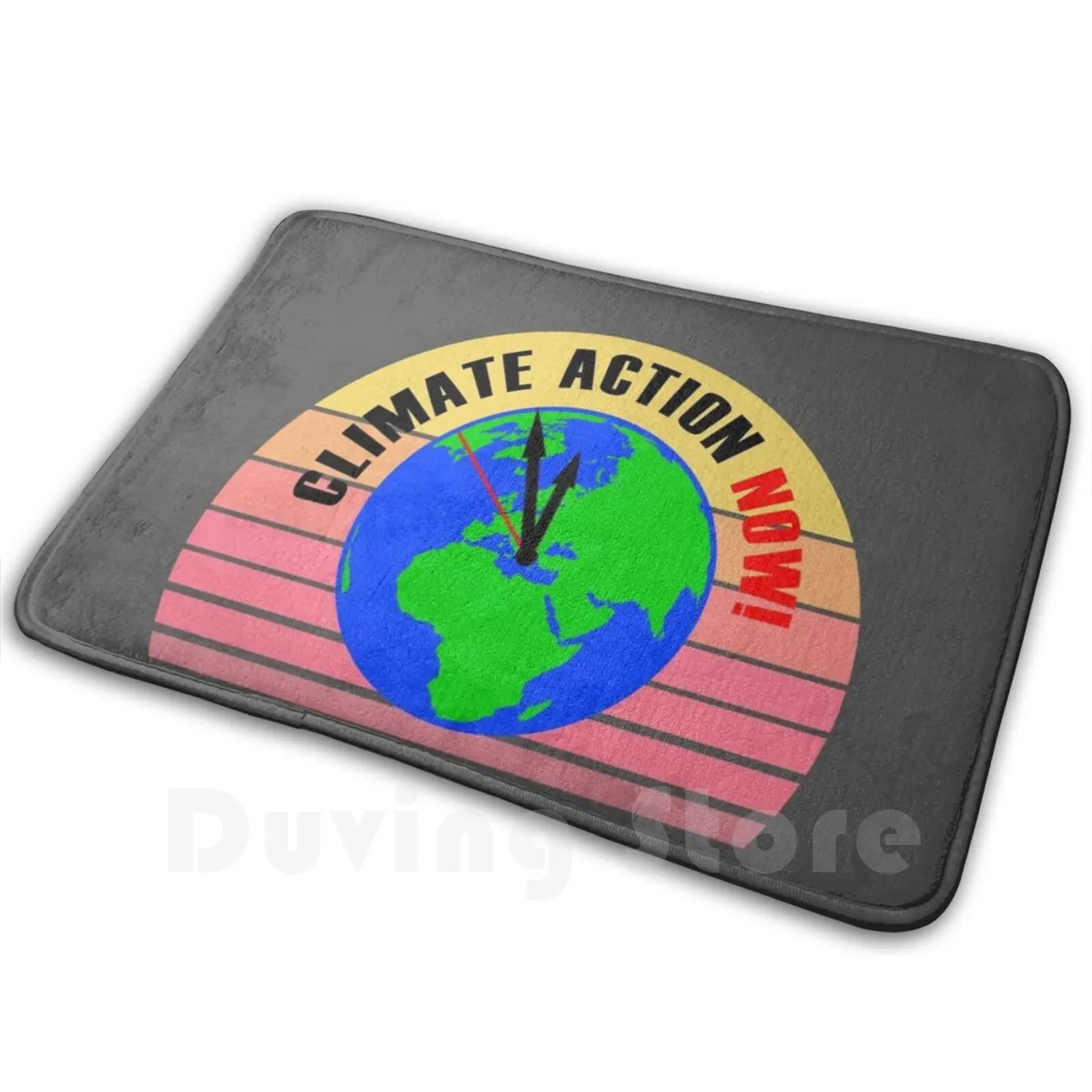 ¡Acción climática ahora! Alfombra Alfombra Cojín Suave Antideslizante Mountians Bergen Mountain Nature Natuur Rock Stone Sun Zon