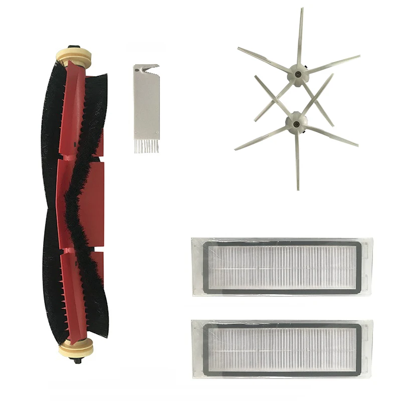 Escova lateral de borracha original, escova principal, filtro hepa para robô aspirador de pó roborock s60 s65 maxv s60 puro s65 puro s45