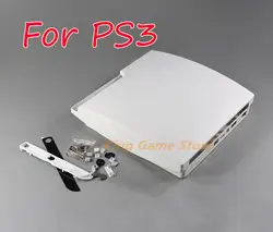 1 zestaw do playstation 3 PS3 Slim wysokiej jakości biały czarny pełna osłona z częściami do PS3 Slim