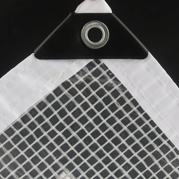 0.33 مللي متر عززت بولي ايثيلين القماش المشمع غطاء غير نافذ للمطر فيلم ل شرفة شرفة النباتات المأوى مخيم خيمة الظل المرئي الأشرعة