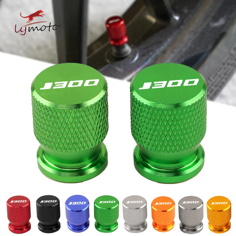 For Kawasaki J300 J 300 2014-2020 High Quality Universal Motorcycle CNC Accessories Wheel Tire Valve Stem Caps  Airtight Covers