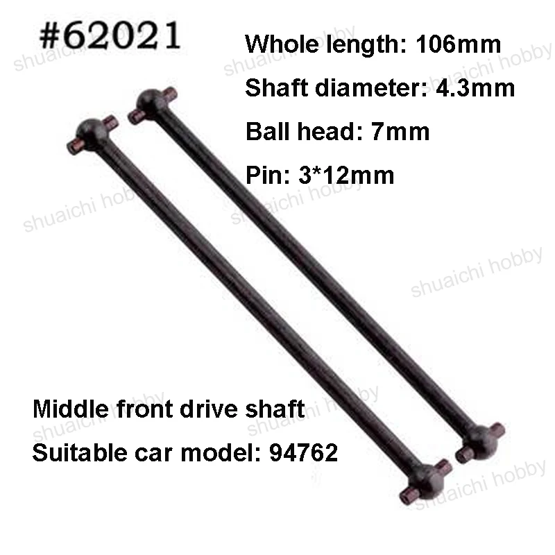 1Pair HSP Drive Shaft Transmission Axle Length 85.5-123.5mm Dogbone for RC 1:8 Car 94760 94761 94762 94763 94766 94060 94885