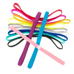 12Pcs Yoga Haar Band Frauen Elastische Candy Farbe Stirnband Mädchen Nicht-Slip Gummi Schweißband Lauf Gym Fitness Workout zubehör