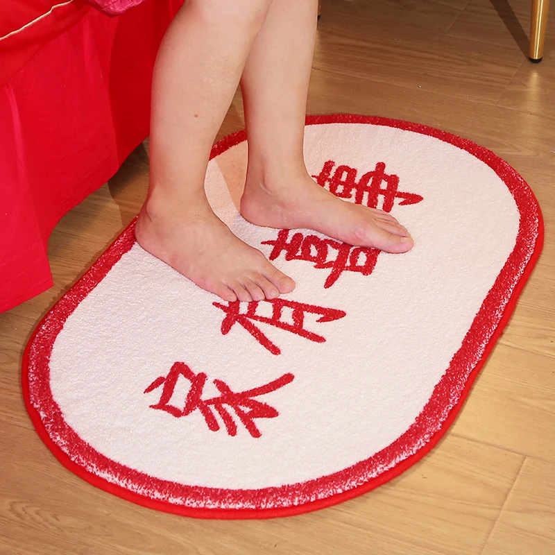 Hi word bedroom door cushion absorbent home hi word floor mat