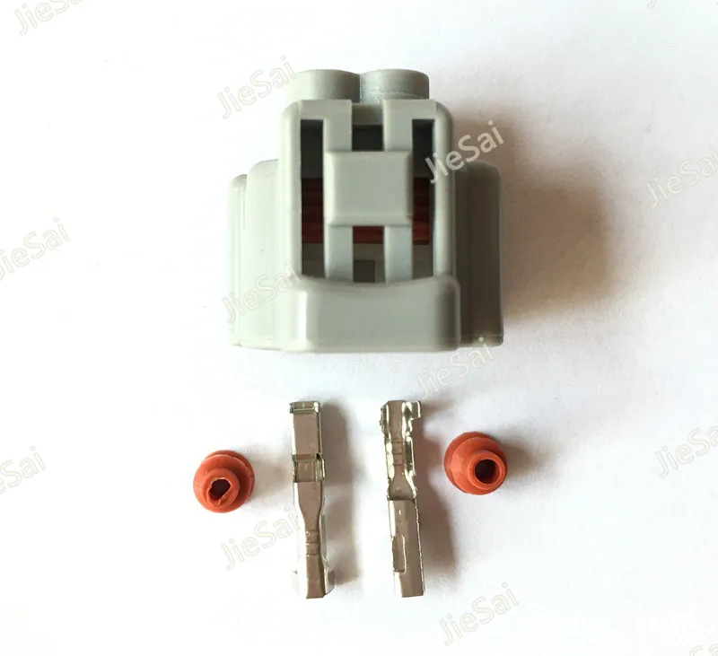 2 Pin Automotive Fog Lamp Plug Female Harness Sumitomo Connector With Terminals And Rubber Seals