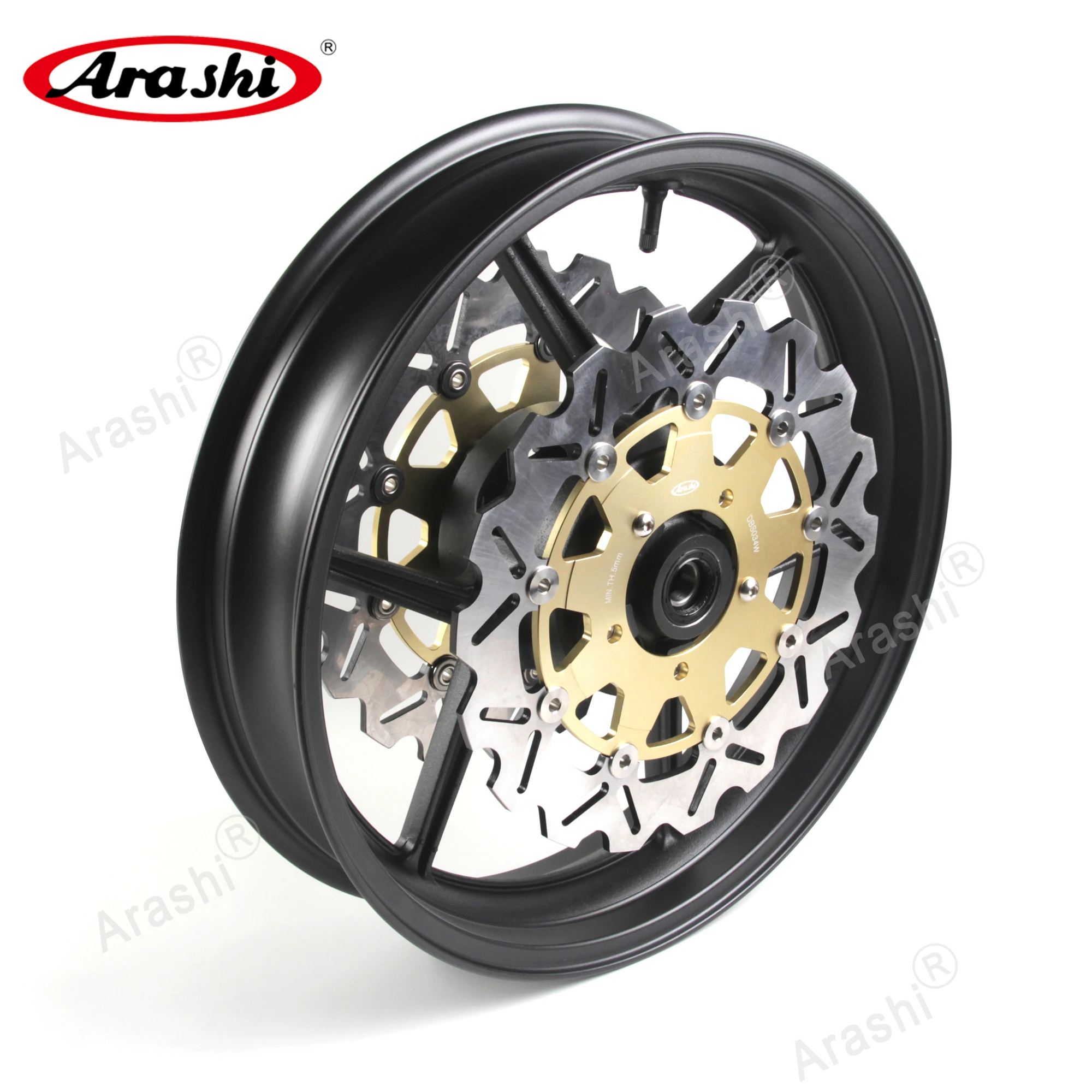 Arashi ZX10R 2004-2005 04 05 Front Wheel Rim Front Brake Discs For KAWASAKI NINJA ZX-10R ZX 10R 2004 2005 1 Set Z800 Z750 ER6N