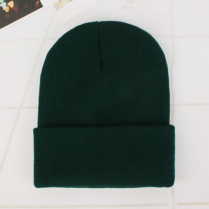 Neue Winter Gestrickte Hut für Jungen Mädchen Frauen Männer Unisex Warme Outdoor Herbst Häkeln Kinder Mützen Einfarbig Baby Mütze – Detail 20