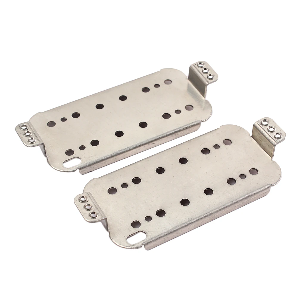 2 Pieces Electric Guitar Humbucker Double Coil Pickup Baseplates Guitar Accessory 50mm+52mm