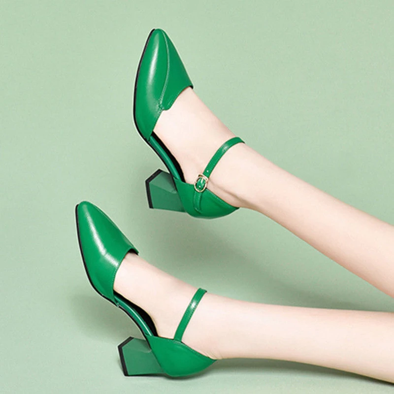 Cresfimix Women Classic High Quality Pointed Toe Green High Heel Shoes Lady Sexy Party Night Club Pumps Tacones Mujer B5515