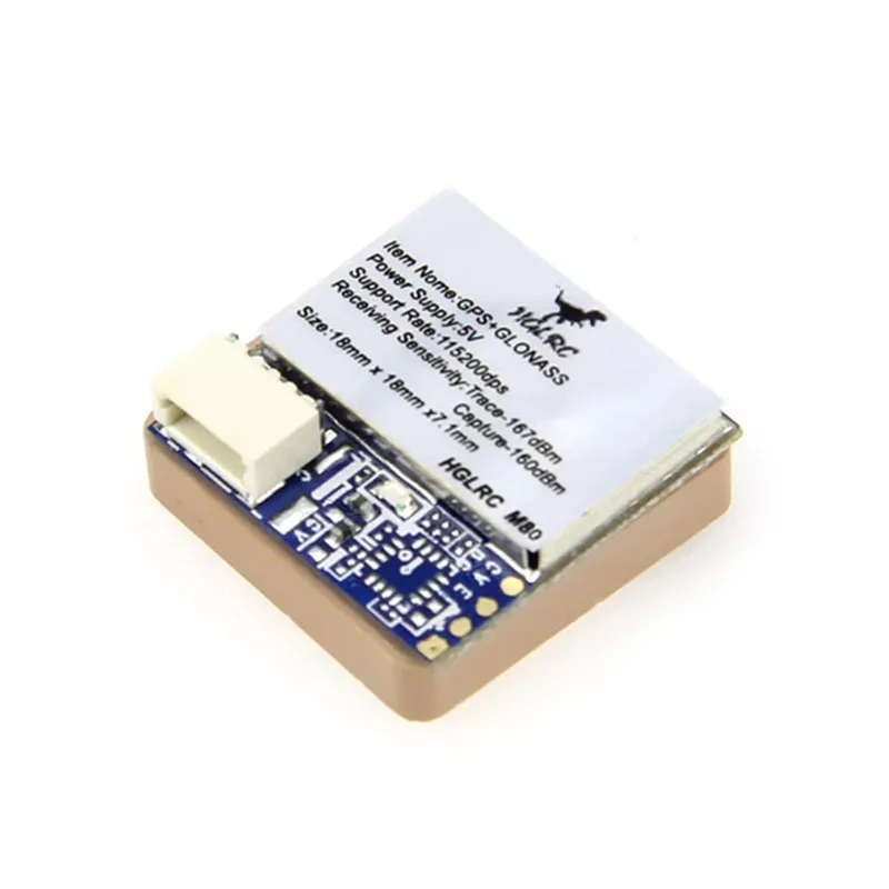 NEW HGLRC M80 GPS Module for FPV Racing Drone RC Quadcopter Multicopter Multirotor Spare Parts w/ GLONASS/GALILEO/QZSS/SBAS/BDS