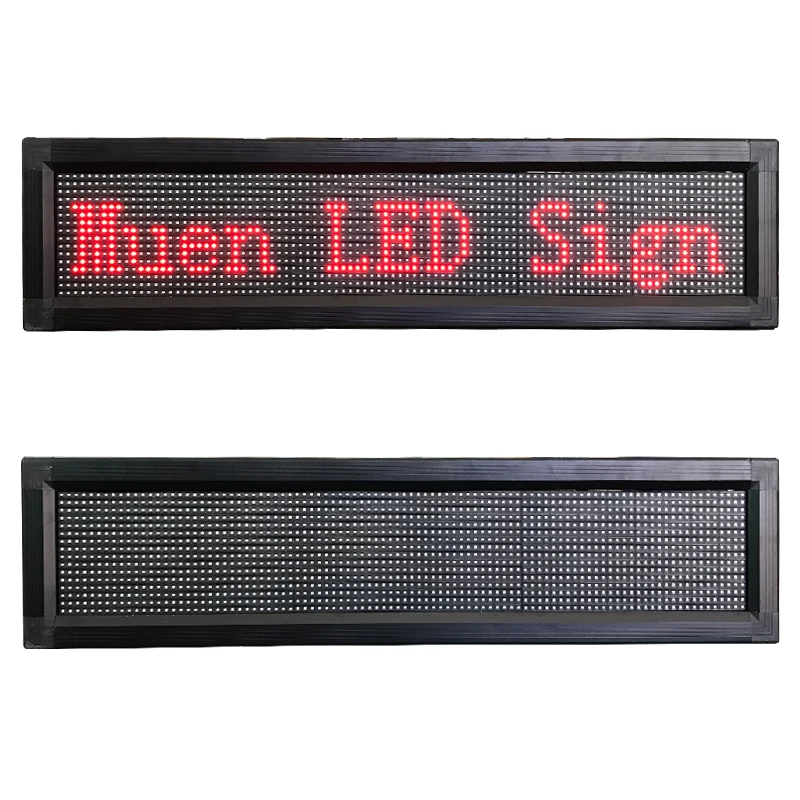 Single color scrolling led sign display