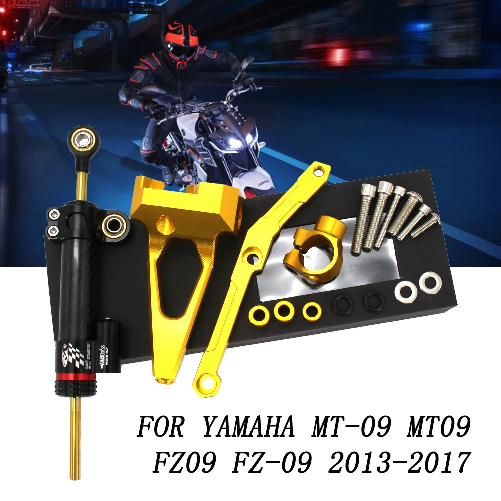 

MT 09 CNC Motorcycle Steering Stabilize Damper Bracket Mount FOR YAMAHA MT-09 MT09 2015 2016 2017 2018 2019