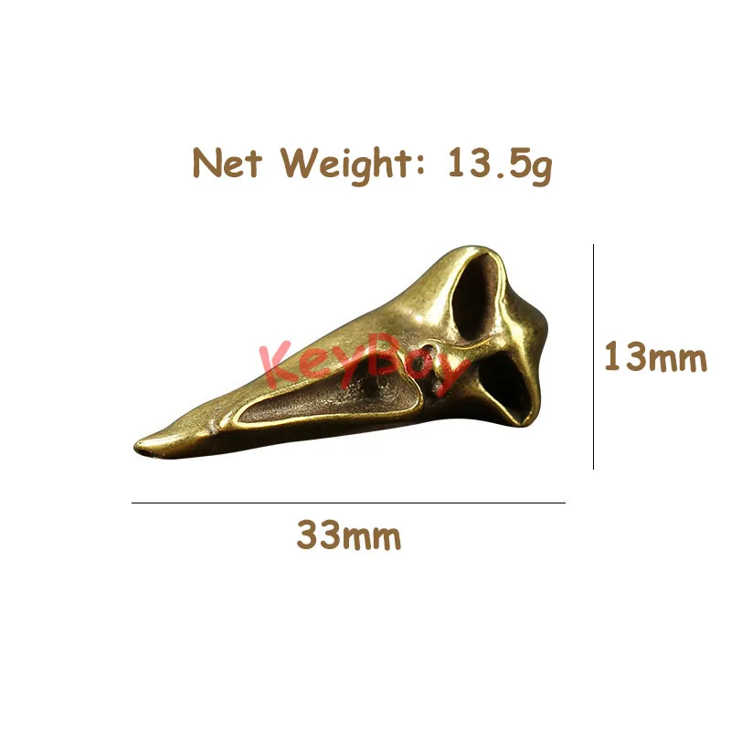 Brass Vintage Skull Wry Face Keychain Pendant for Necklace Copper Funny Face Keyring Hanging Jewelry Grimace Charm DIY Accessory