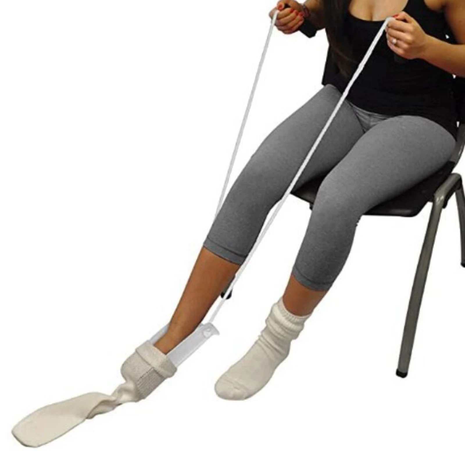 Auxílio de meia flexível, Sock Puxando Assist Device para Sock, Fácil de ligar e desligar, sem flexão, Sock Extrator Aid, Coloque sua meia