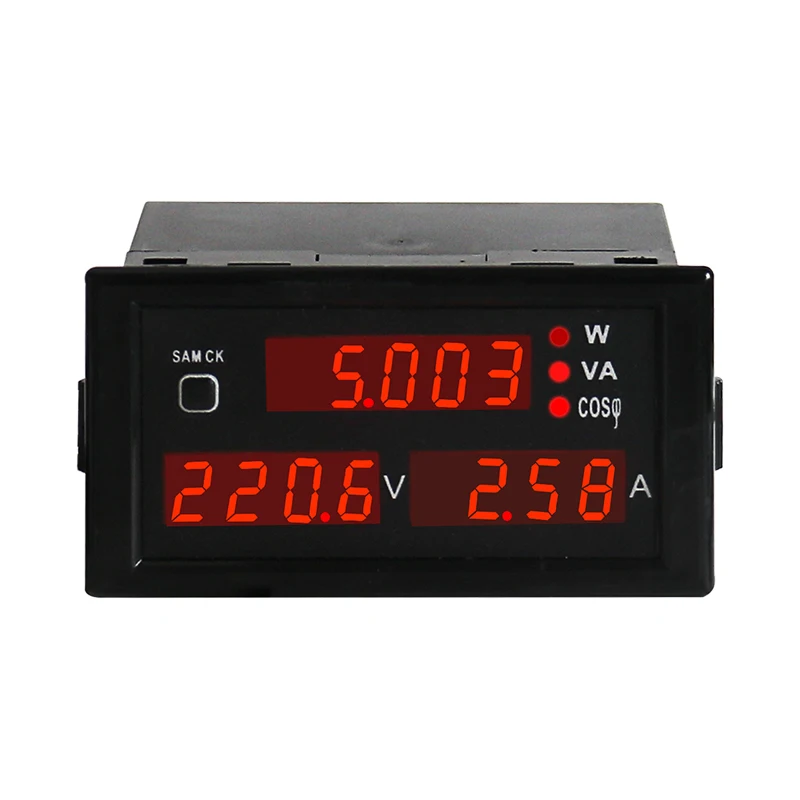 DL69-2048 Power Consumption Meter  AC Voltmeter Ammeter Voltage Current Meter AC200-450V  CT outside electrical VA meter