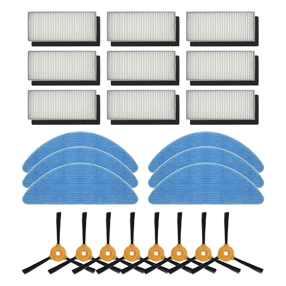 Cepillo principal de tela de mopa con filtro de alta eficiencia, accesorios para aspiradora Ecovacs Deebot N79S N79 Eufy RoboVac 11 11C