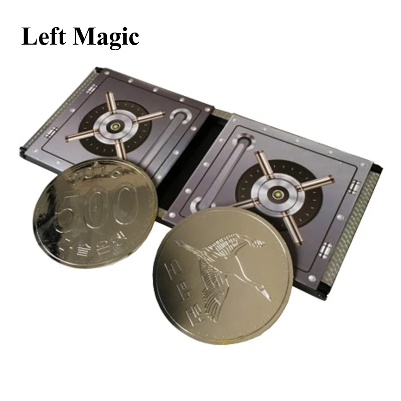 Amazing Coin Box Magic Tricks Coin Vanish Appear Magia Magician Close Up Illusions Props Accessories Gimmicks Funny Magica