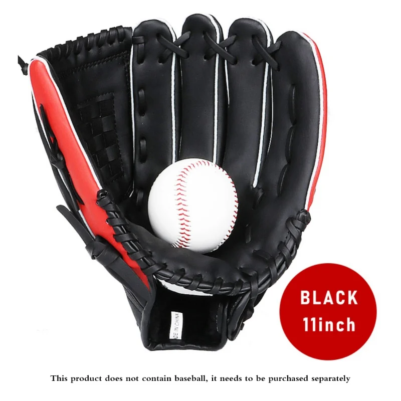 Youth Baseball Gloves PU Leather Baseball Gloves Durable Infielder\'s Mitts Baseball Accessories 11/11.5 Inch